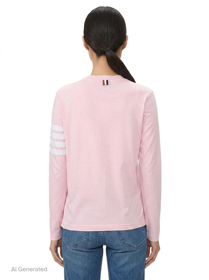 4-Bar Long Sleeve Tee | Thom Browne | Club21 - back