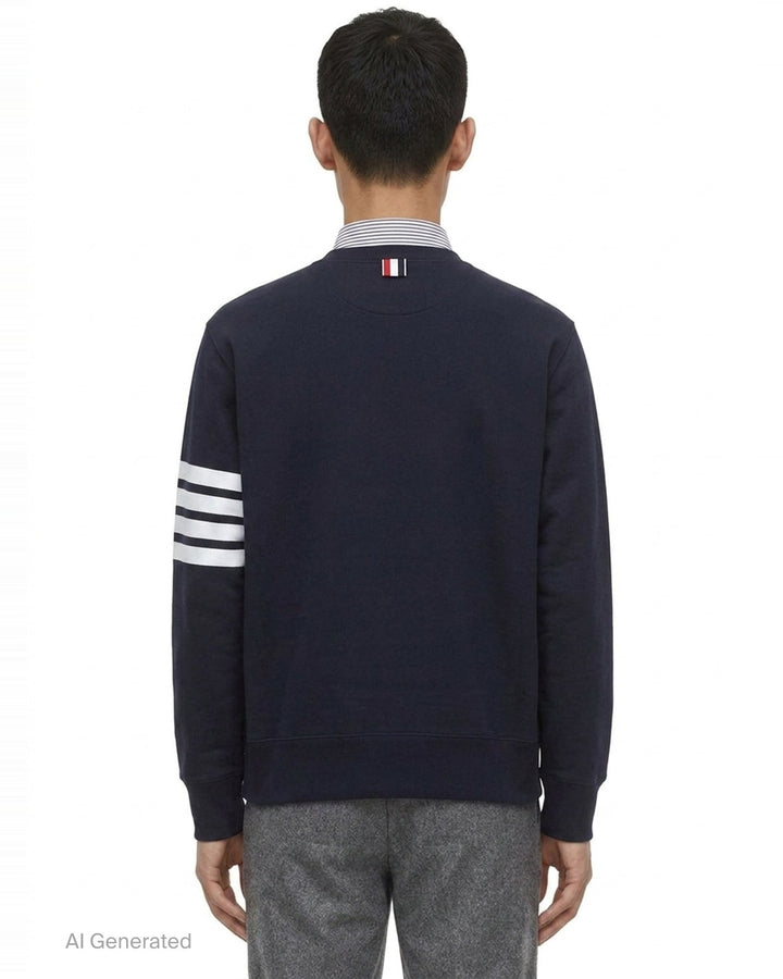 4-Bar Loop Back Sweatshirt | Thom Browne | Club21 - back