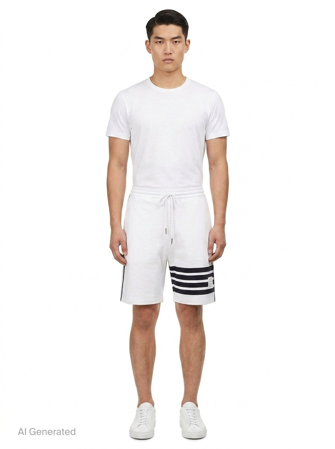 4-Bar Loopback Sweat Shorts | Thom Browne | Club21 - front
