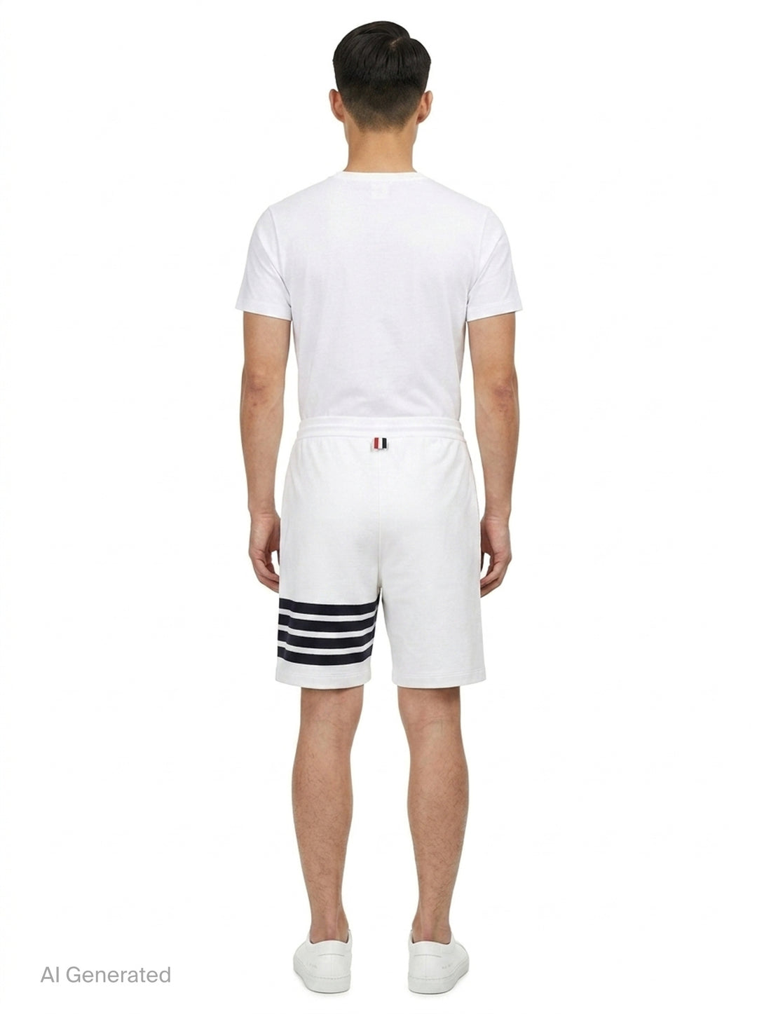 4-Bar Loopback Sweat Shorts | Thom Browne | Club21 - back