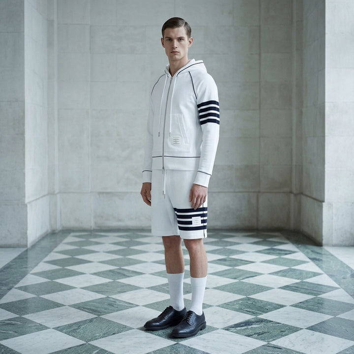 4-Bar Loopback Sweat Shorts | Thom Browne | Club21 - lifestyle