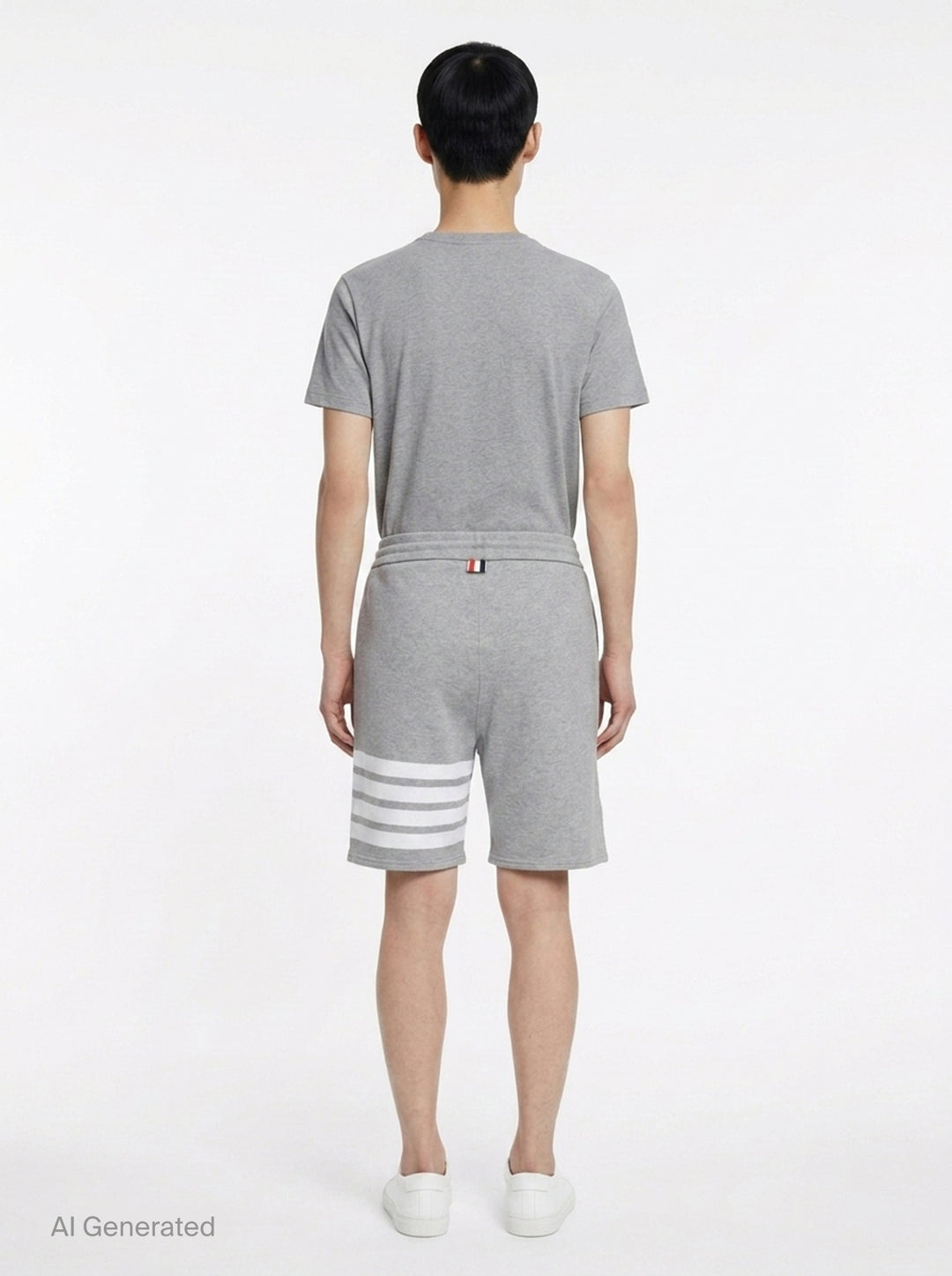 4-Bar Mid Thigh Shorts | Thom Browne | Club21 - back