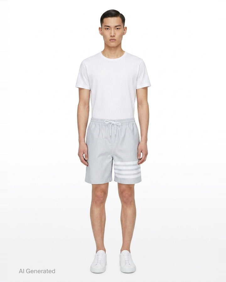4-Bar Rugby Shorts | Thom Browne | Club21 - front