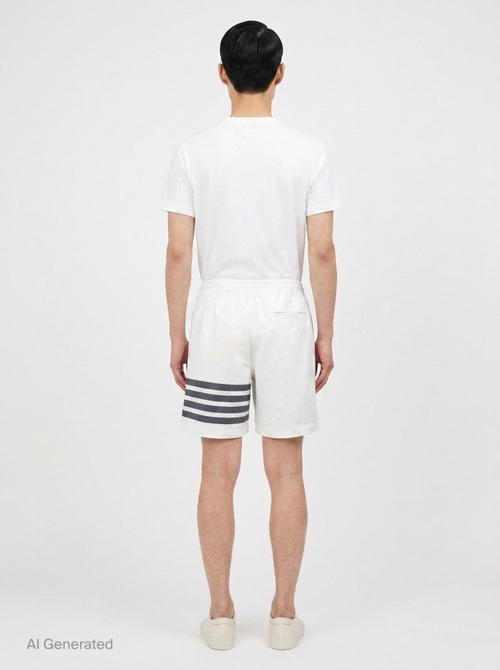 4-Bar Rugby Shorts | Thom Browne | Club21 - back