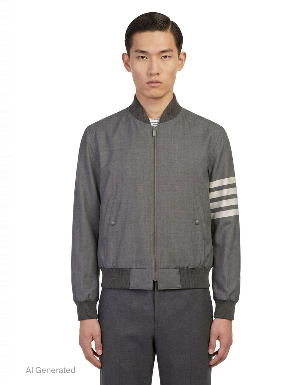 4-Bar Stripe Blouson Jacket | Thom Browne | Club21 - front