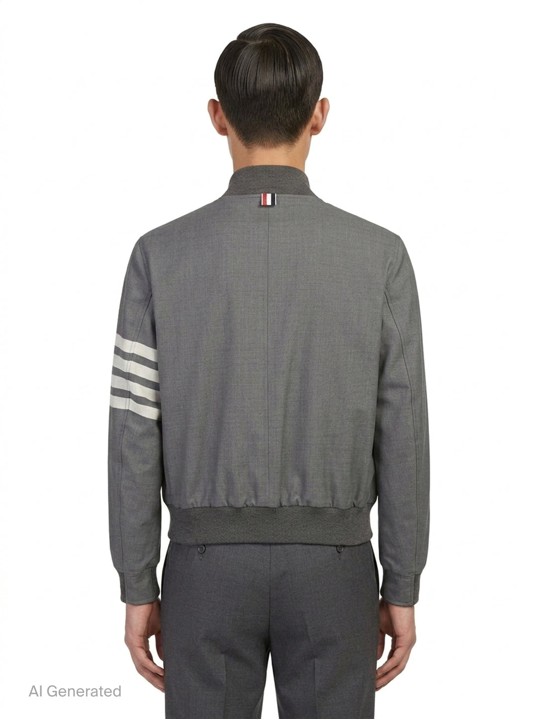 4-Bar Stripe Blouson Jacket | Thom Browne | Club21 - back