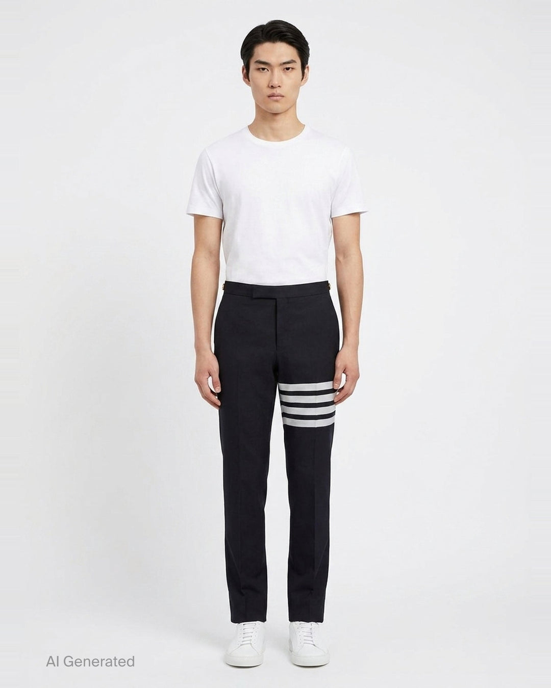4-Bar Stripe Tailored Trousers | Thom Browne | Club21 - front