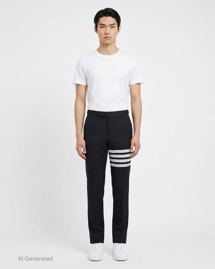 4-Bar Stripe Tailored Trousers | Thom Browne | Club21 - front