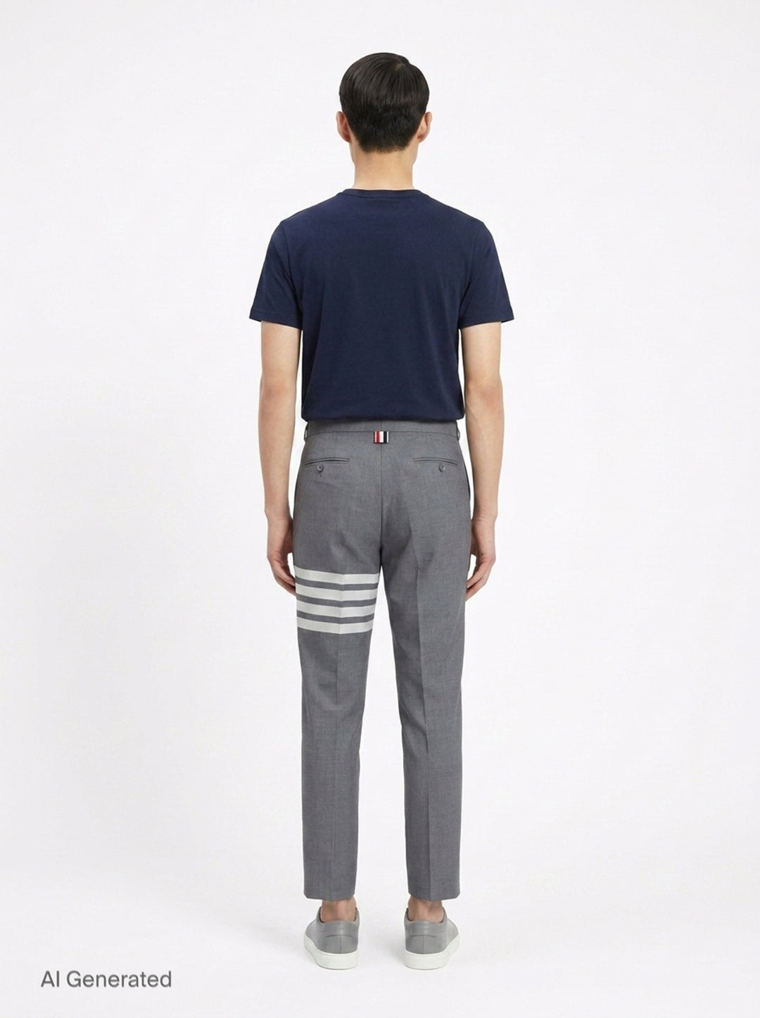 4-Bar Stripe Tailored Trousers | Thom Browne | Club21 - back