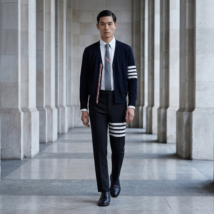 4-Bar Stripe Tailored Trousers | Thom Browne | Club21 - lifestyle
