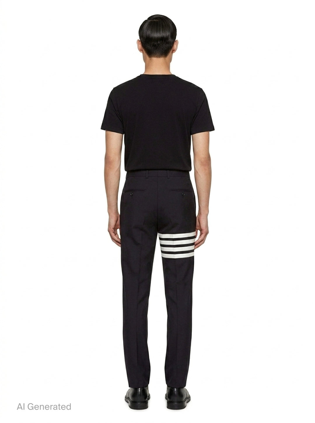 4-Bar Stripe Wool Trousers | Thom Browne | Club21 - back