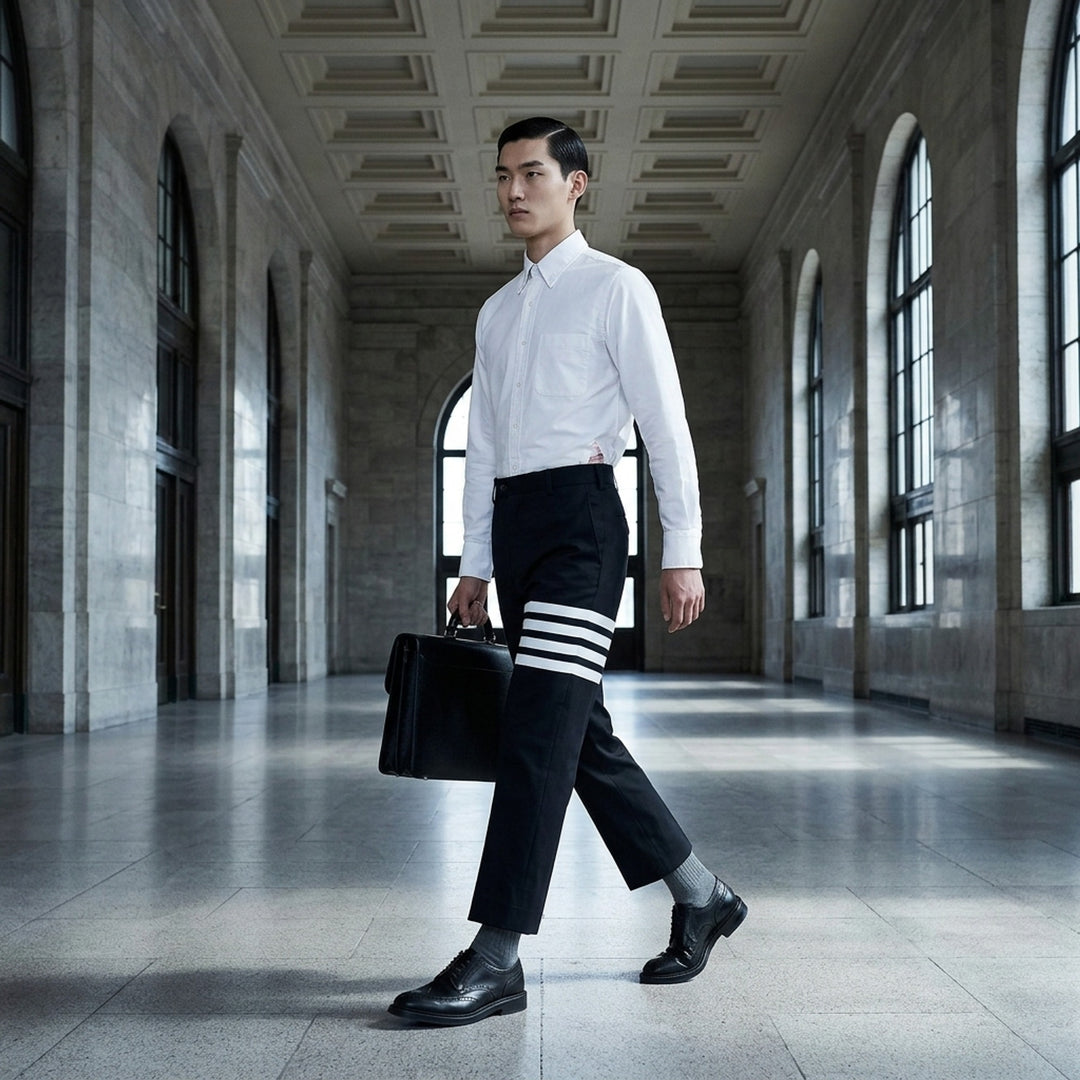 4-Bar Unconstructed Chino Trousers | Thom Browne | Club21 - lifestyle
