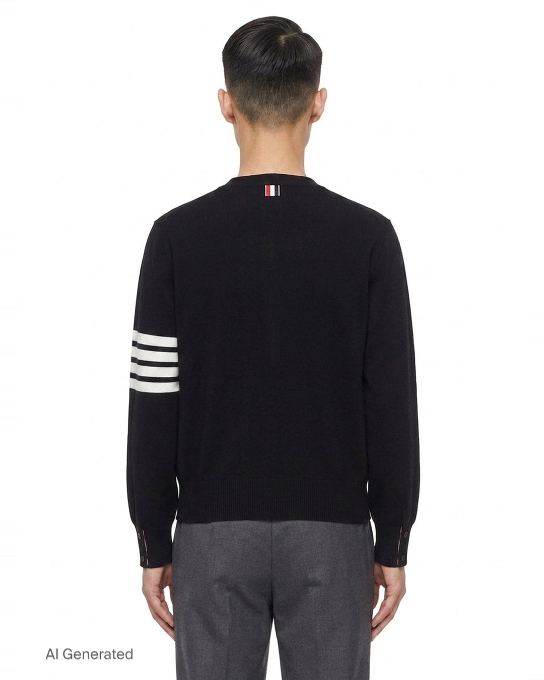 4-Bar V-Neck Cardigan | Thom Browne | Club21 - back