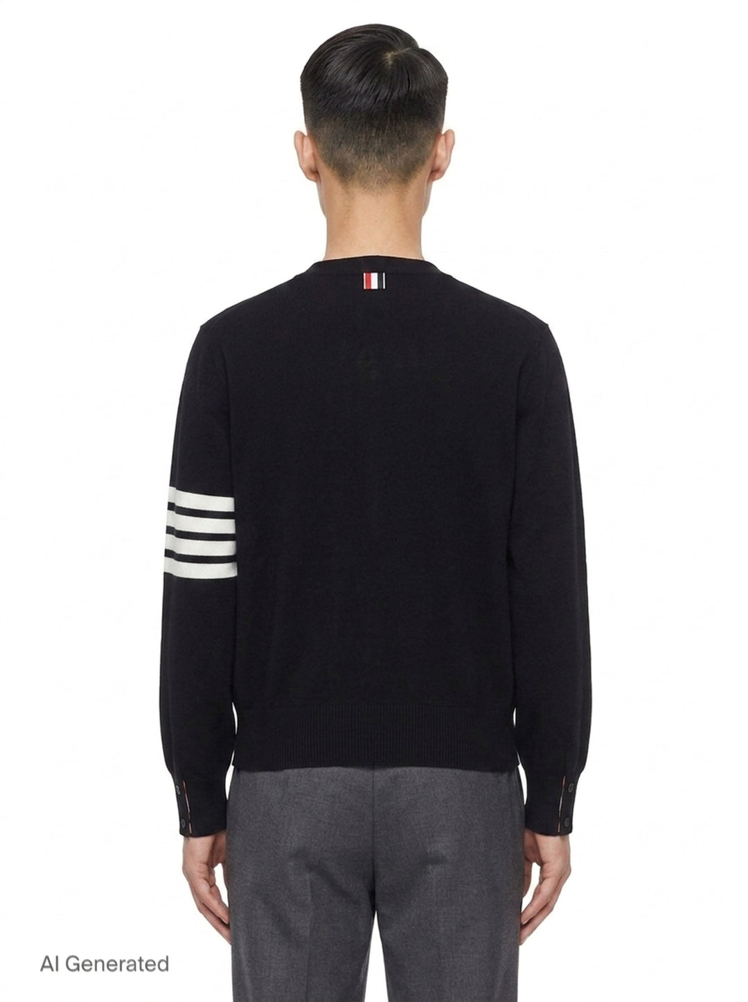 4-Bar V-Neck Cardigan | Thom Browne | Club21 - back