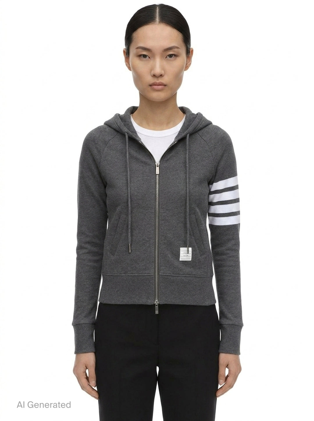 4-Bar Zip Hoodie | Thom Browne | Club21 - front