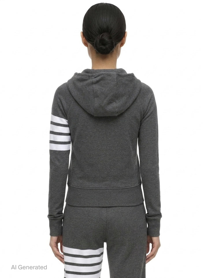 4-Bar Zip Hoodie | Thom Browne | Club21 - back