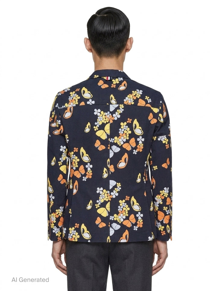 Butterfly Print Jacket | Thom Browne | Club21 - back