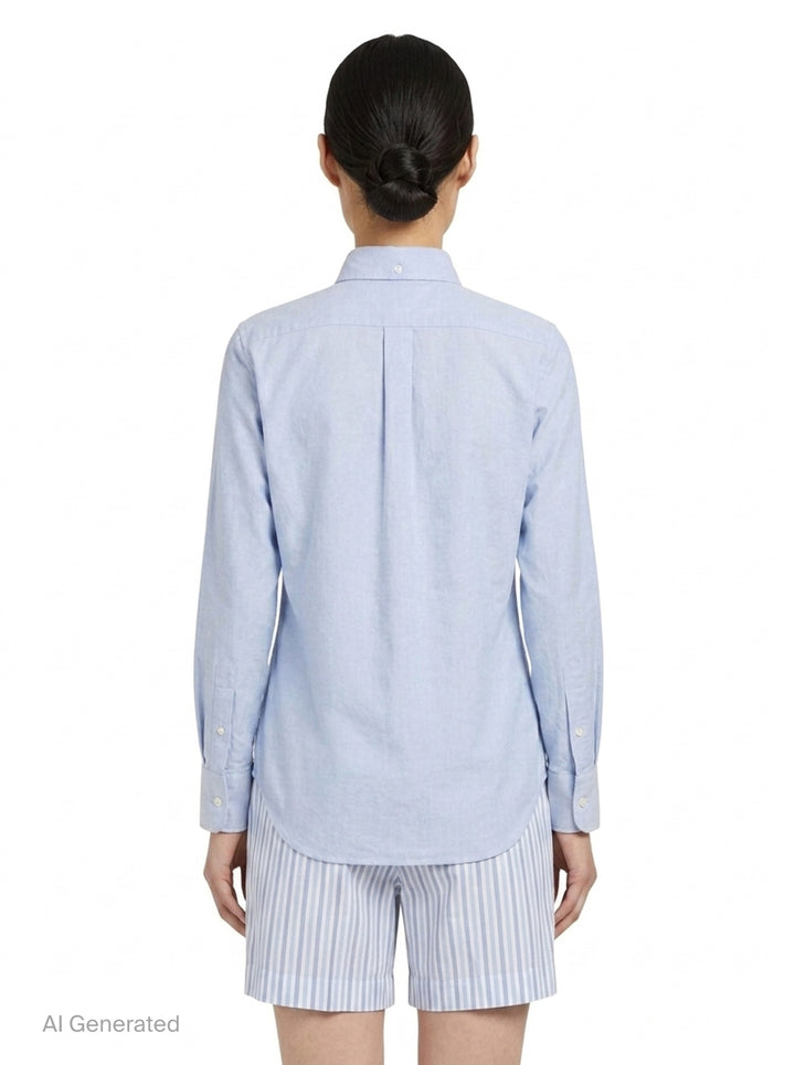 Button-Down Oxford Cotton Shirt | Thom Browne | Club21 - back