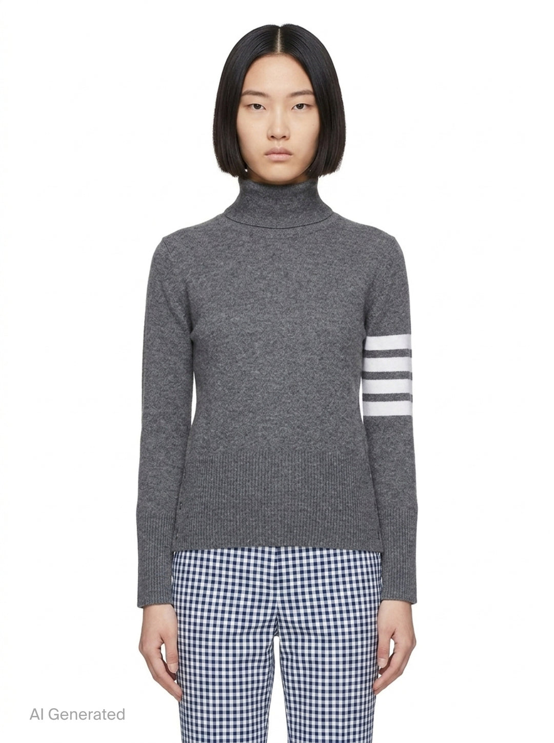 Cashmere Turtleneck Sweater | Thom Browne | Club21 - front