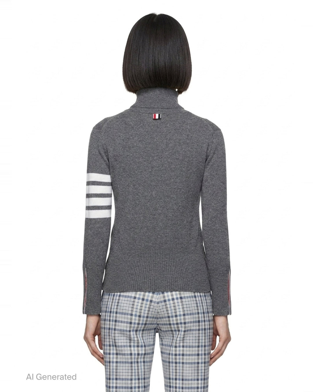 Cashmere Turtleneck Sweater | Thom Browne | Club21 - back