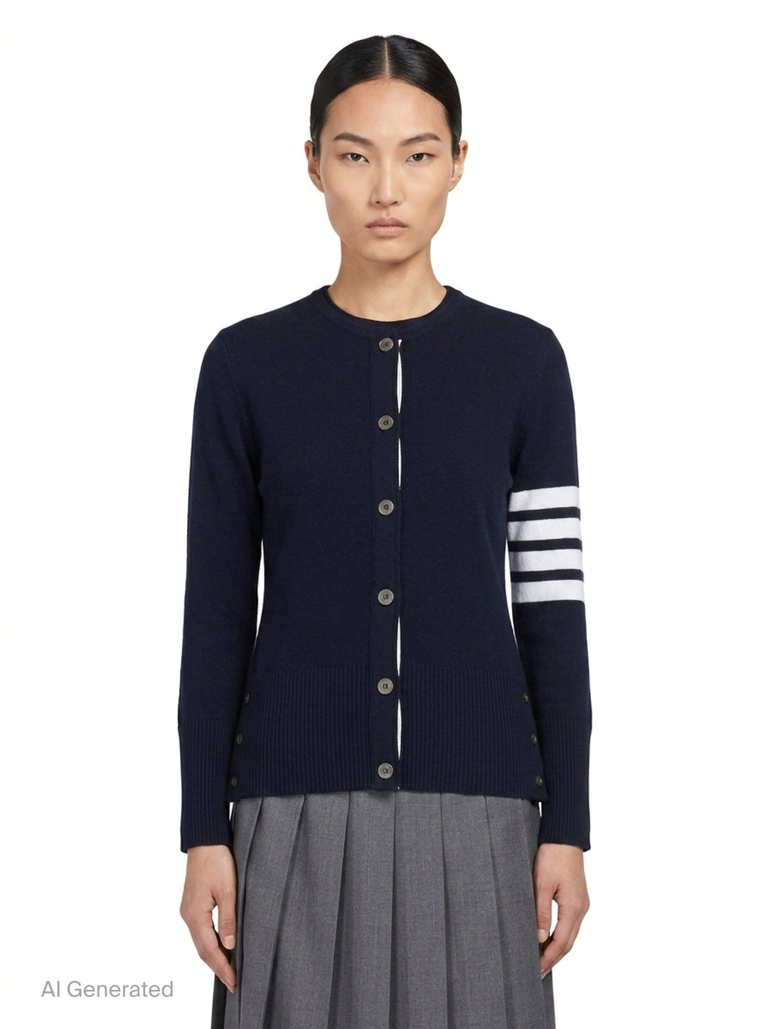 Classic Cashmere 4-Bar Cardigan | Thom Browne | Club21 - front