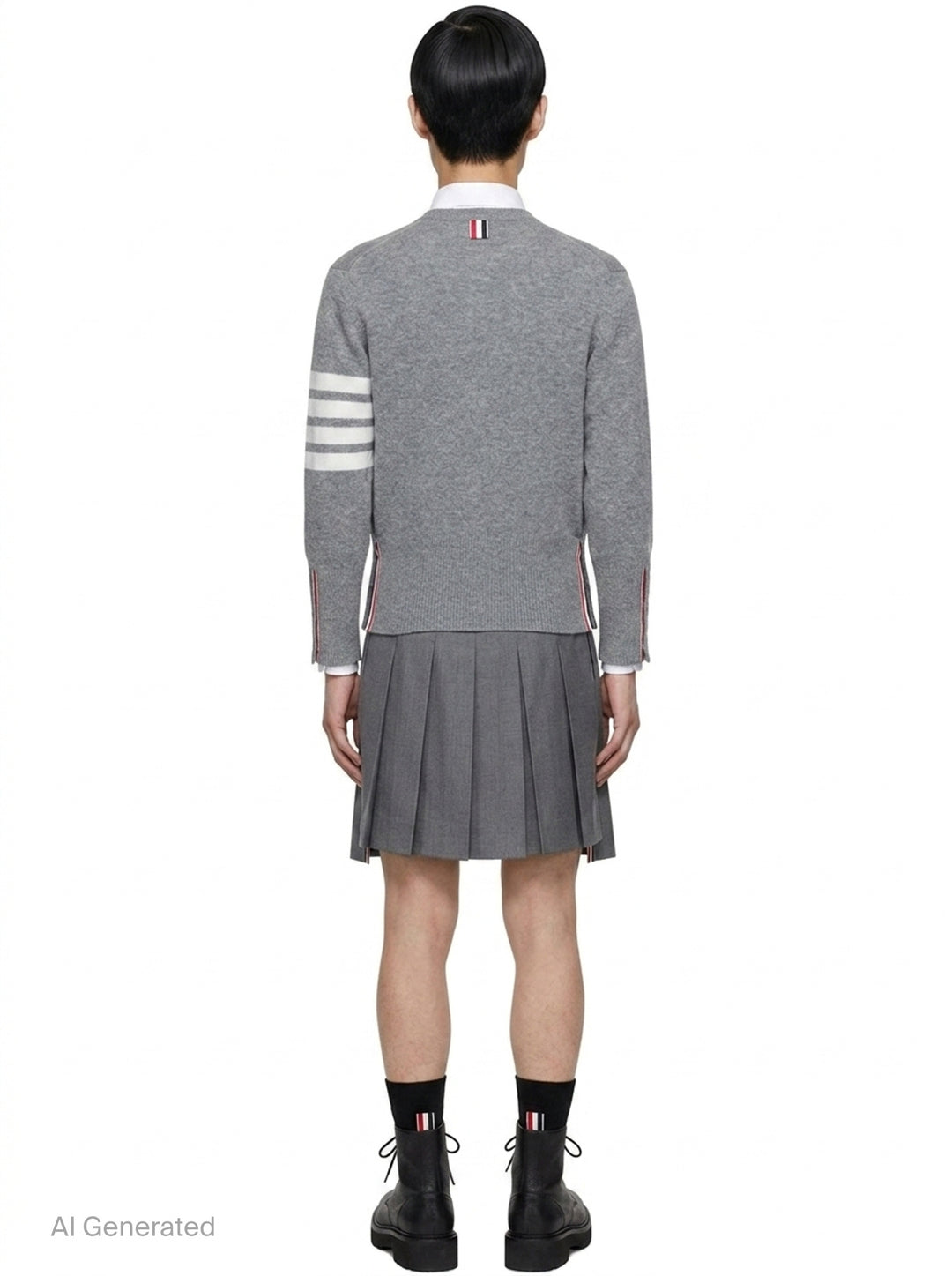 Classic Cashmere 4-Bar Cardigan | Thom Browne | Club21 - back
