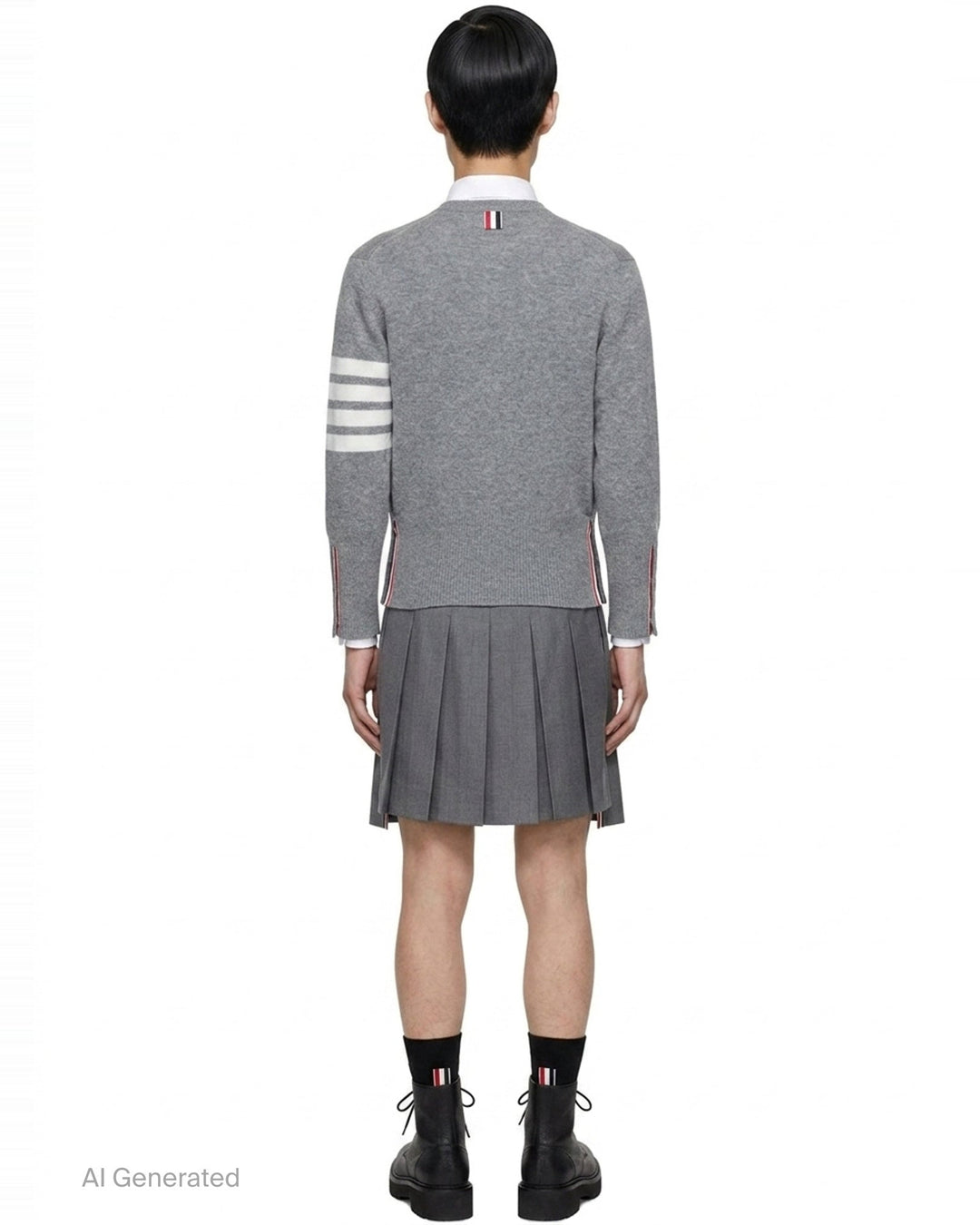 Classic Cashmere 4-Bar Cardigan | Thom Browne | Club21 - back