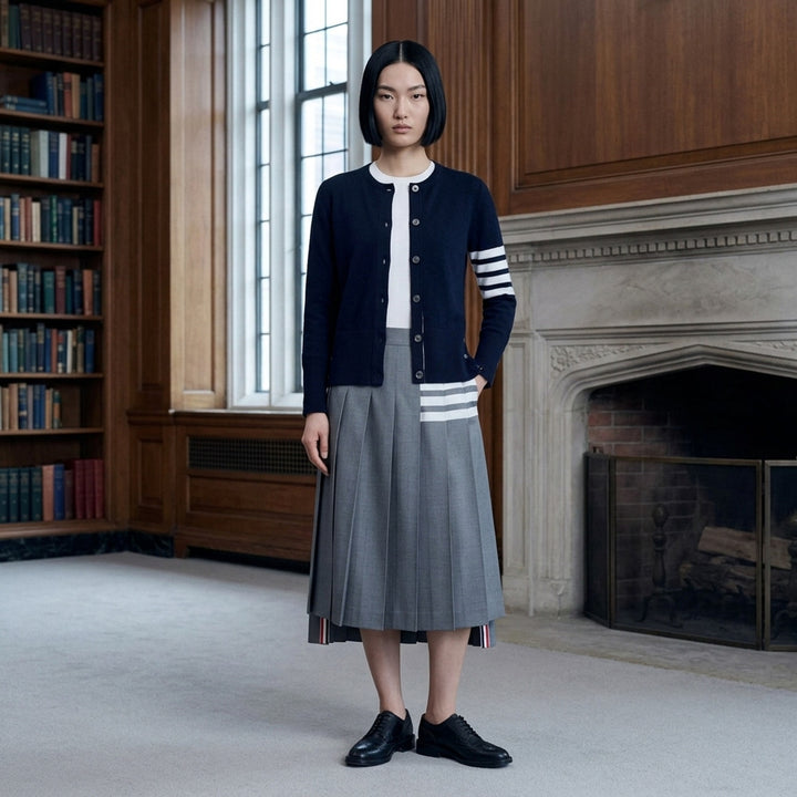 Classic Cashmere 4-Bar Cardigan | Thom Browne | Club21 - lifestyle