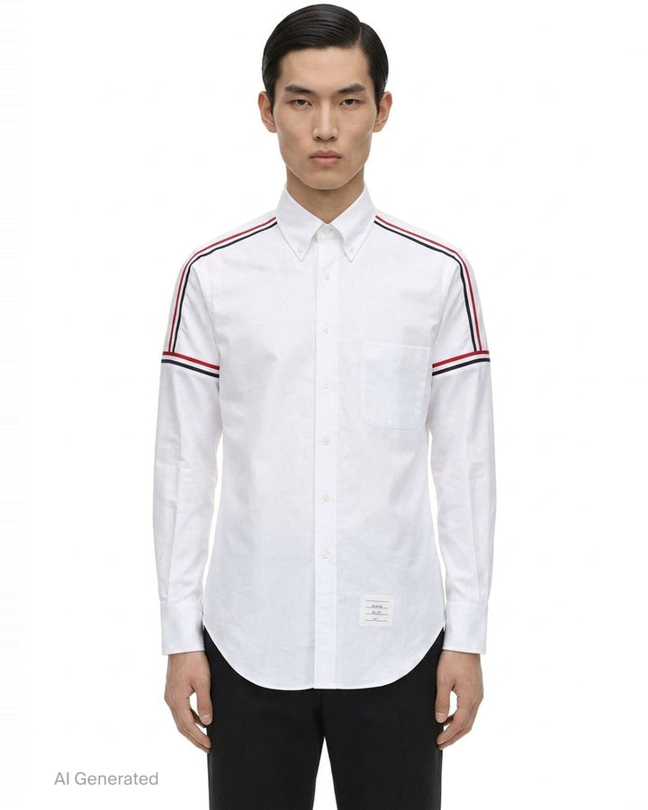 Classic Fit Long Sleeve Shirt | Thom Browne | Club21 - front