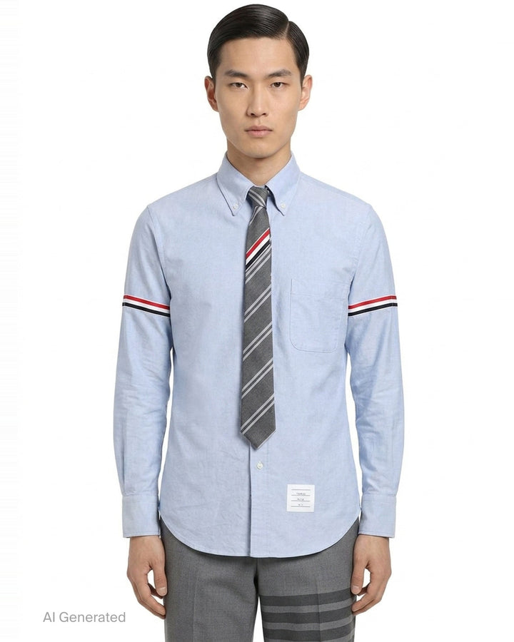 Classic Fit Long Sleeve Shirt | Thom Browne | Club21 - front