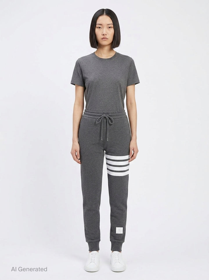 Classic Four-Bar Sweatpants | Thom Browne | Club21 - front