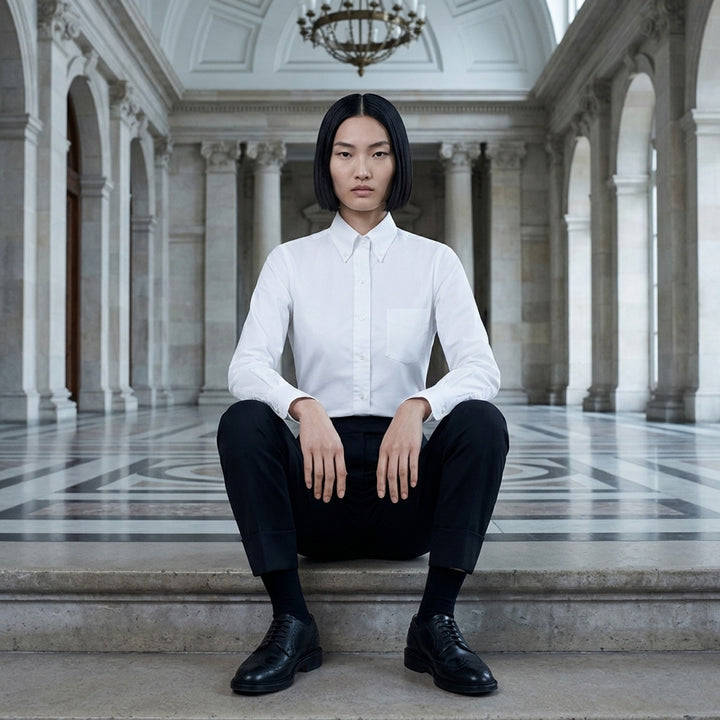 Classic Long Sleeve Button Down Shirt | Thom Browne | Club21 - lifestyle