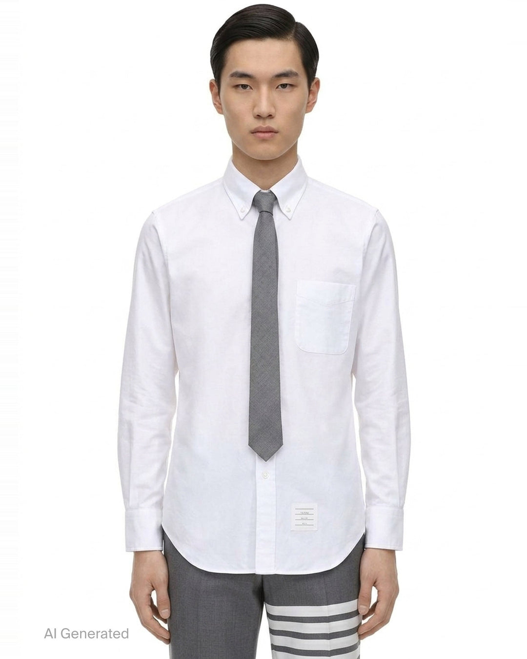 Classic Long Sleeve Oxford Shirt | Thom Browne | Club21 - front