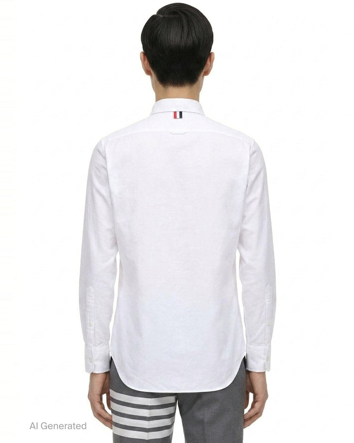 Classic Long Sleeve Oxford Shirt | Thom Browne | Club21 - back