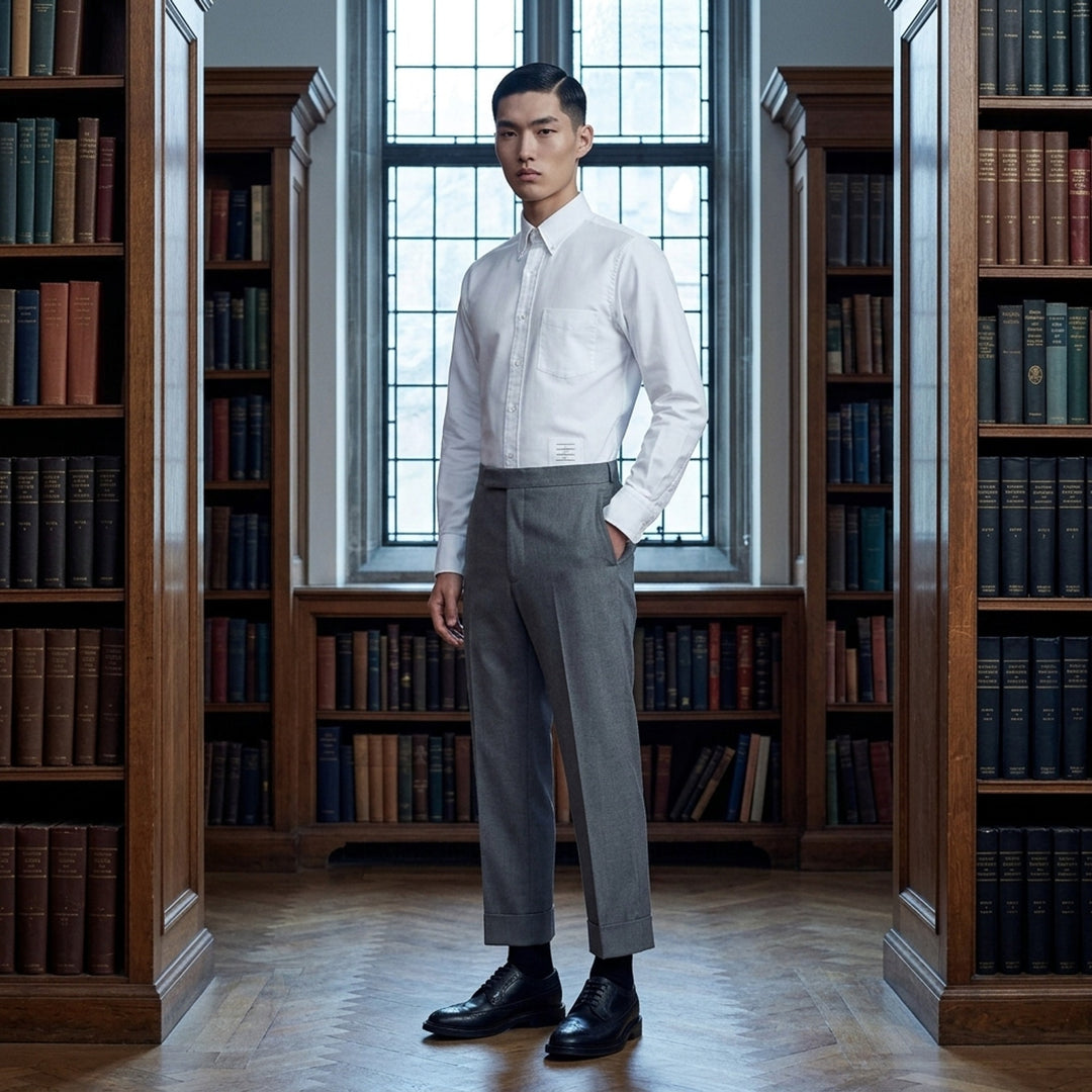 Classic Long Sleeve Oxford Shirt | Thom Browne | Club21 - lifestyle