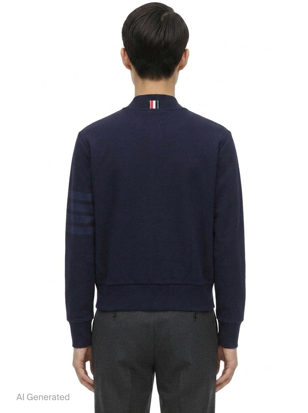 Classic Loopback 4-Bar Bomber | Thom Browne | Club21 - back