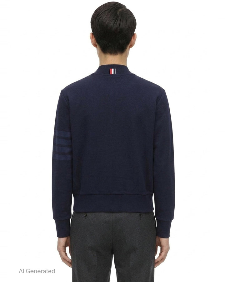 Classic Loopback 4-Bar Bomber | Thom Browne | Club21 - back