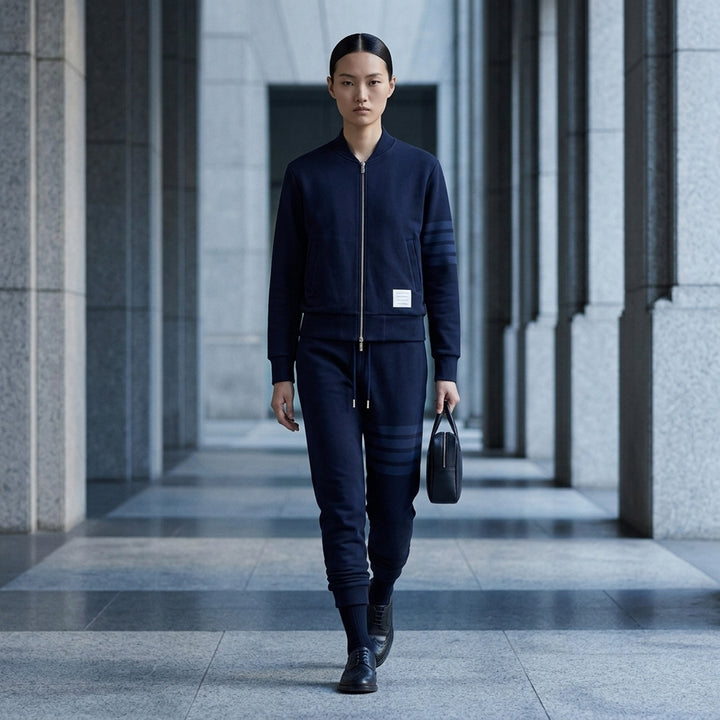 Classic Loopback 4-Bar Bomber | Thom Browne | Club21 - lifestyle
