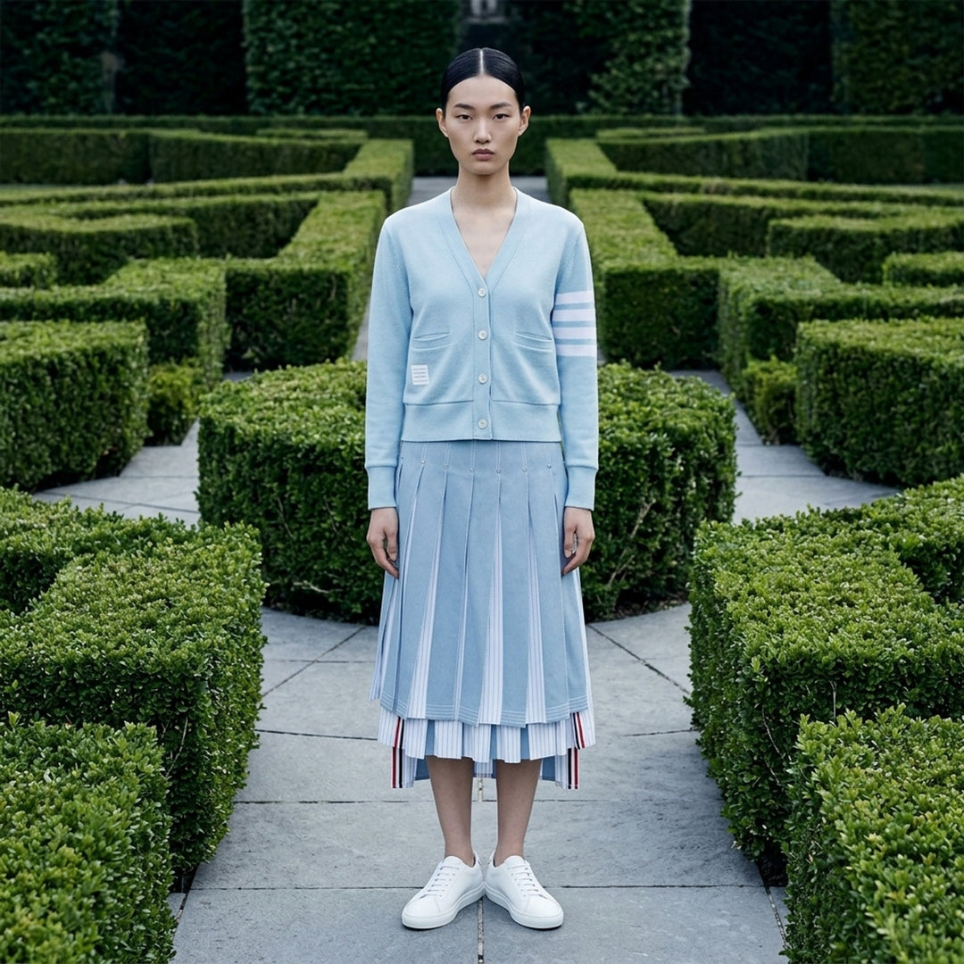 Classic Loopback V-Neck Cardigan | Thom Browne | Club21 - lifestyle