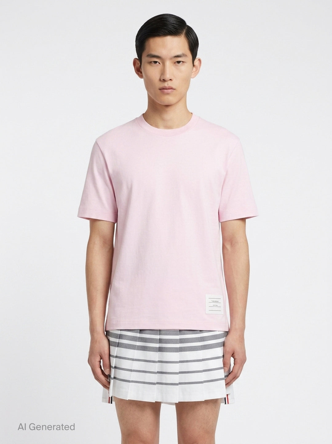 Classic Piqué 4-Bar Tee | Thom Browne | Club21 - front