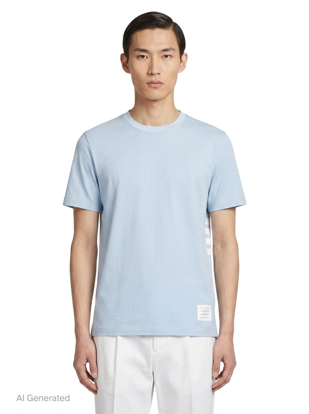 Classic Piqué 4-Bar Tee | Thom Browne | Club21 - front