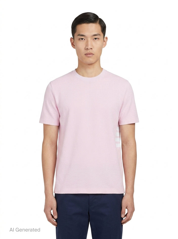 Classic Piqué 4-Bar Tee | Thom Browne | Club21 - front