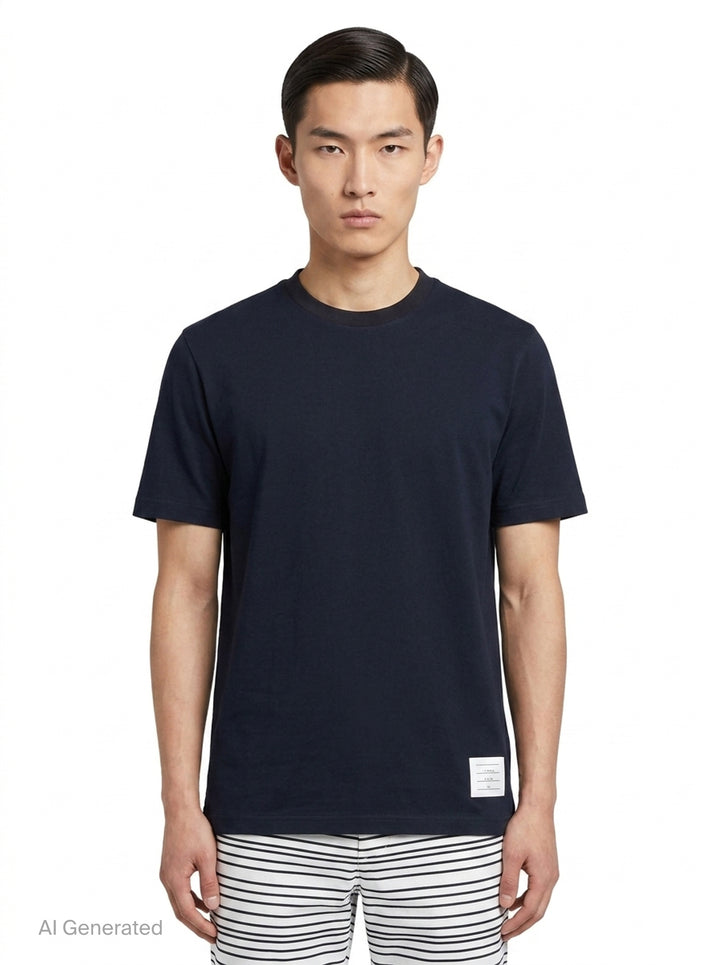 Classic Piqué 4-Bar Tee | Thom Browne | Club21 - front