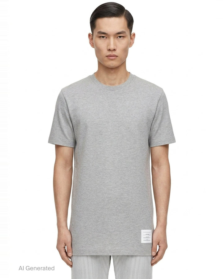 Classic Piqué 4-Bar Tee | Thom Browne | Club21 - front