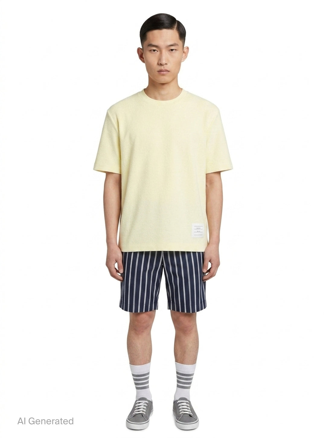 Classic Piqué 4-Bar Tee | Thom Browne | Club21 - front