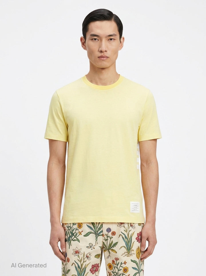 Classic Piqué 4-Bar Tee | Thom Browne | Club21 - front