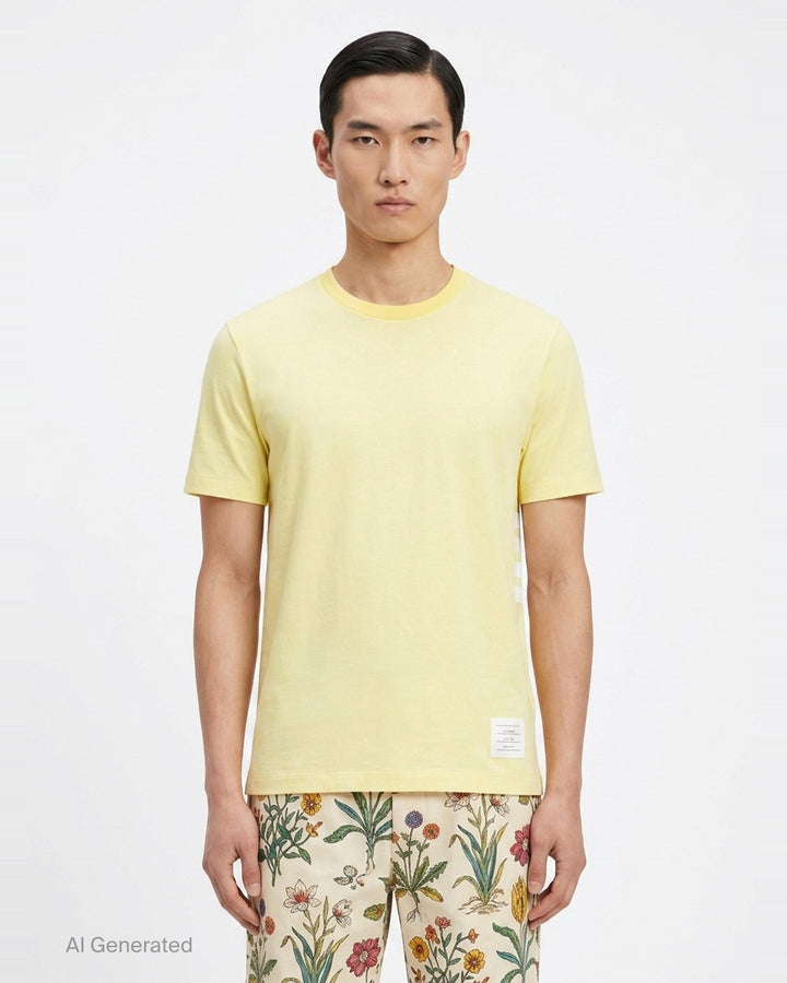Classic Piqué 4-Bar Tee | Thom Browne | Club21 - front
