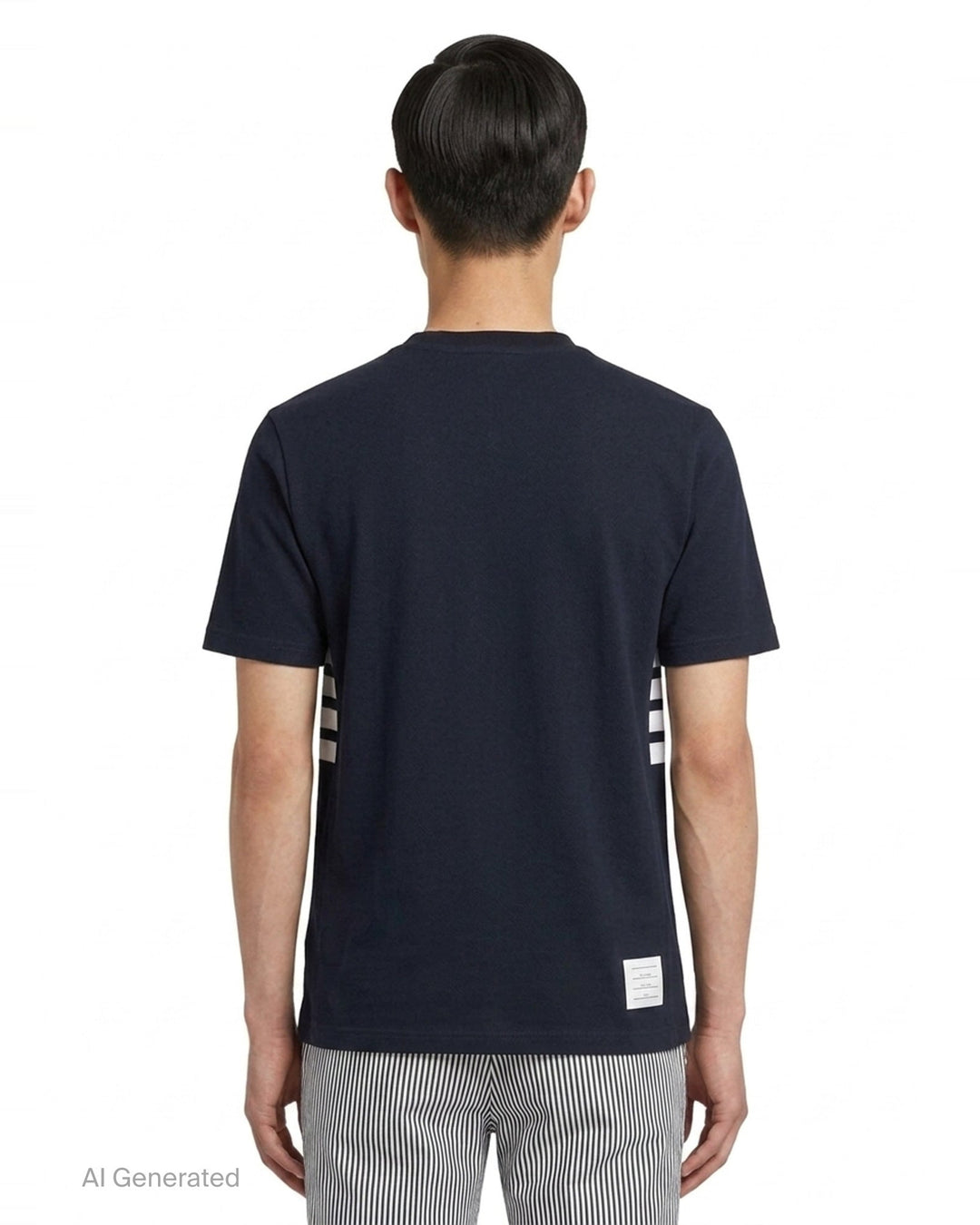 Classic Piqué 4-Bar Tee | Thom Browne | Club21 - back