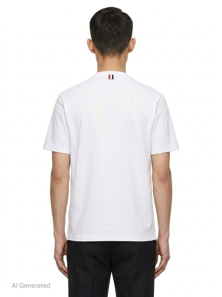 Classic Piqué 4-Bar Tee | Thom Browne | Club21 - back