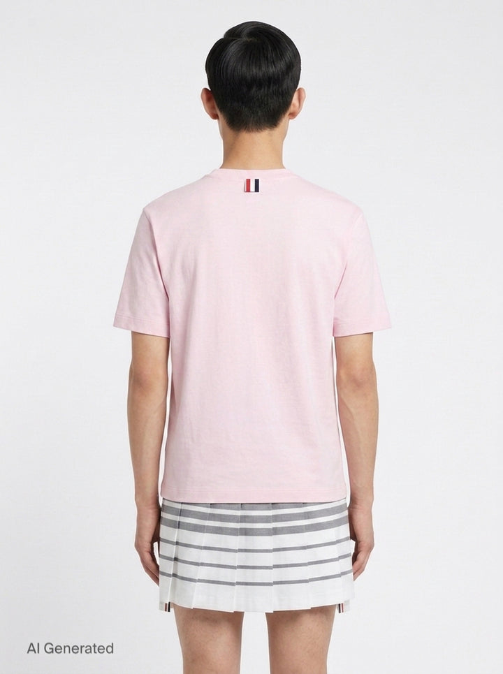 Classic Piqué 4-Bar Tee | Thom Browne | Club21 - back